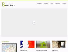 Tablet Screenshot of mairie-buisson.com